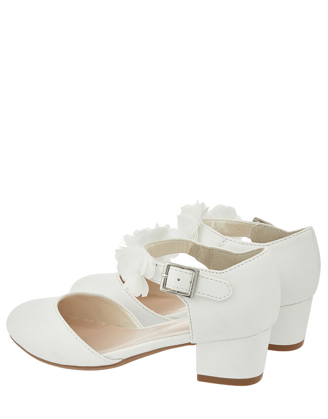 Corsage Strap Two-Part Heels, Ivory (IVORY), large
