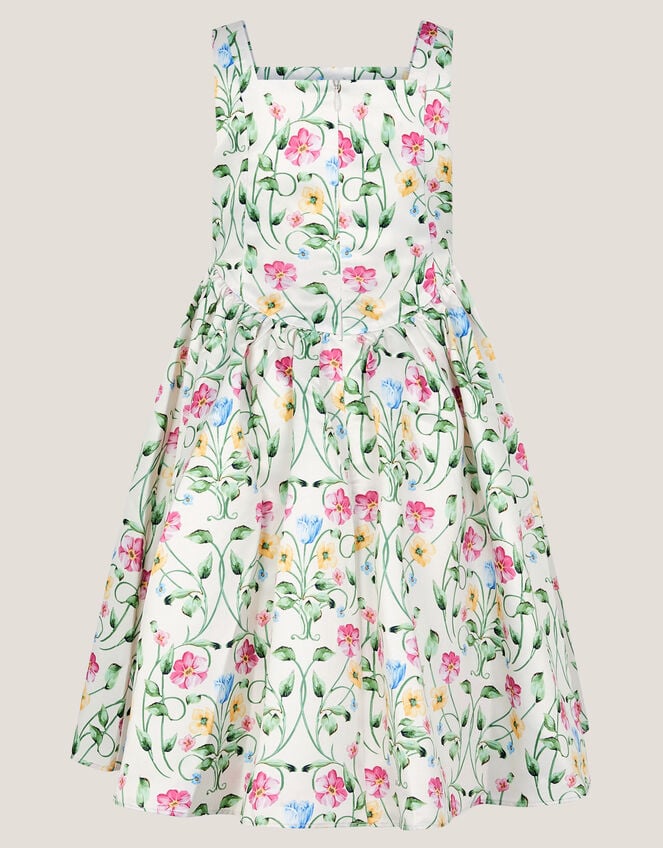 Dancer Floral Basque Party Dress, Multi (MULTI), large