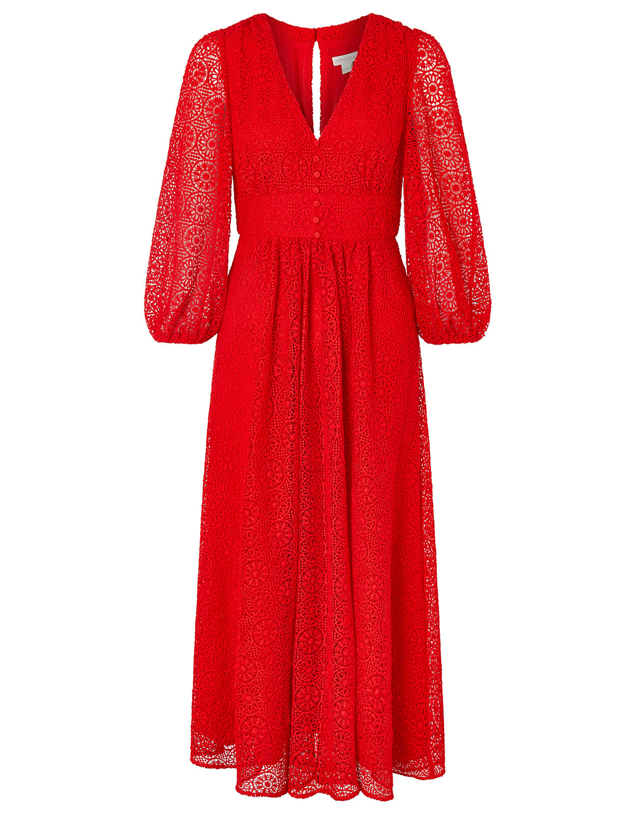 Monsoon red dress sale sales