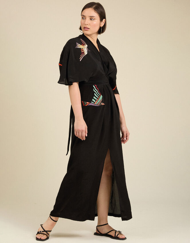 Tallulah and Hope Regular-Length Tie Dress , Black (BLACK), large