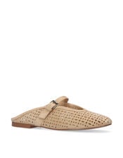 Bibi Lou Maia Suede Mule Flats, White (OFF WHITE), large