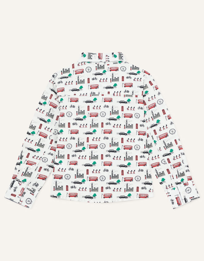 London Printed Shirt, Ivory (IVORY), large