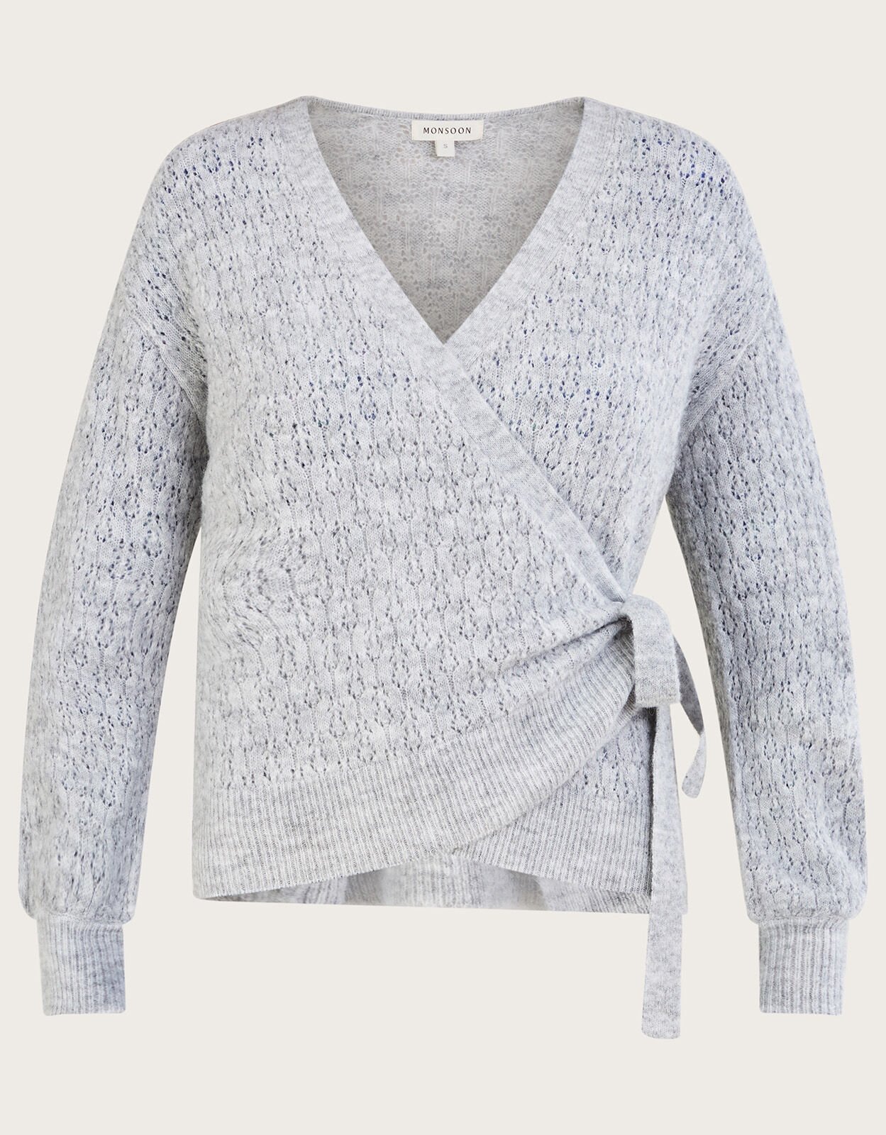 White ballet store wrap sweater