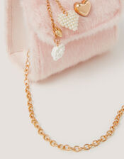 Fluffy Pearl Charm Bag, , large