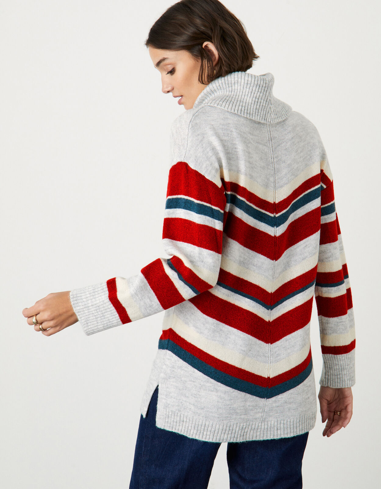 chevron stripe jumper