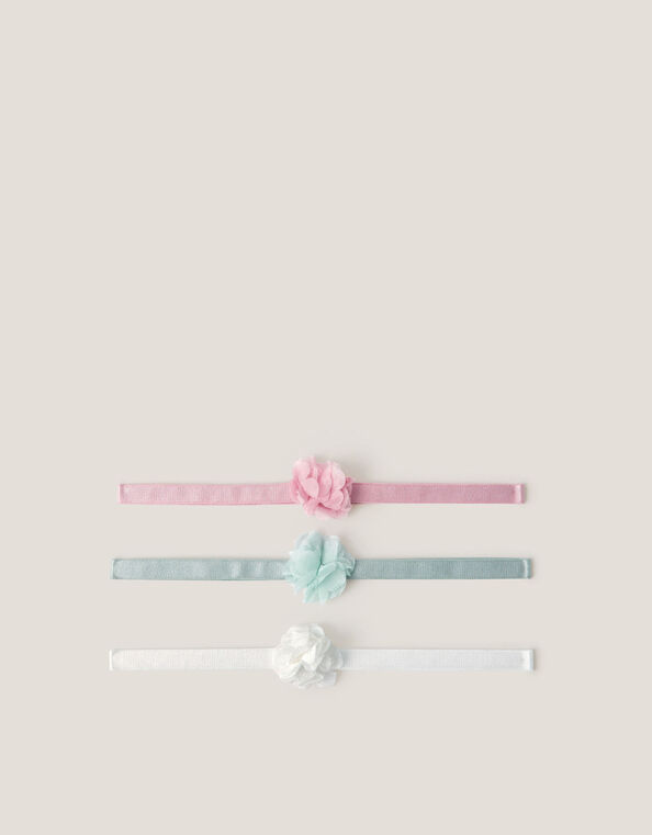 3-Pack Corsage Flower Bando Headbands, , large