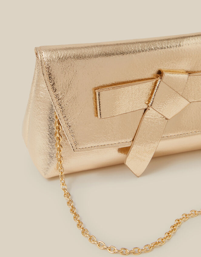 Pippa Bow Clutch Bag, , large