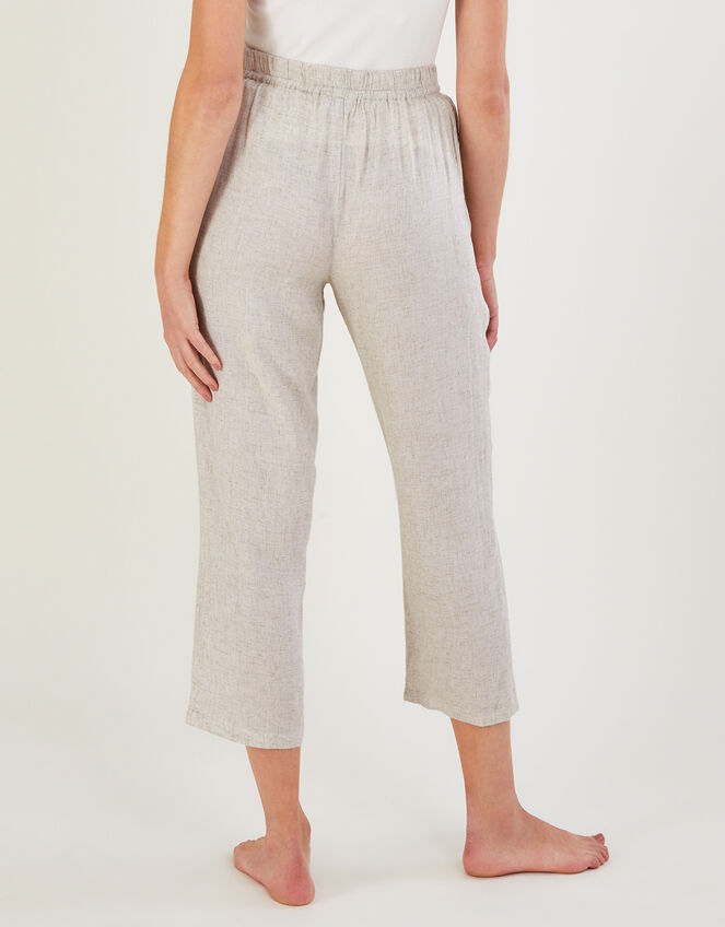 Plain Crop Trousers, Natural (NATURAL), large