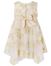 Baby Samantha Glitter Butterfly Dress, Gold (GOLD), large