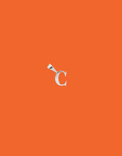 Anna and Nina Sterling Silver C Initial Necklace Charm, , large