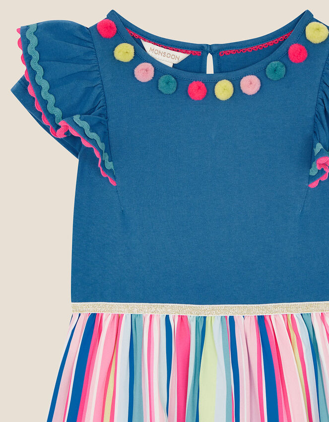 Fiesta Stripe 2-in-1 Dress, Blue (BLUE), large