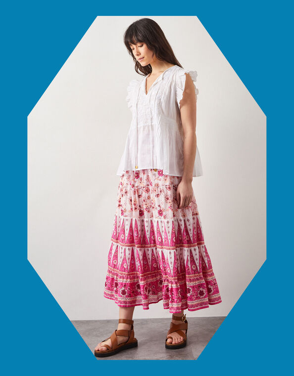 East Clementine Maxi Skirt, Pink (PINK), large