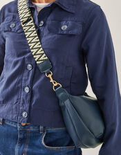 Double Zip Sling Cross Body Bag, , large