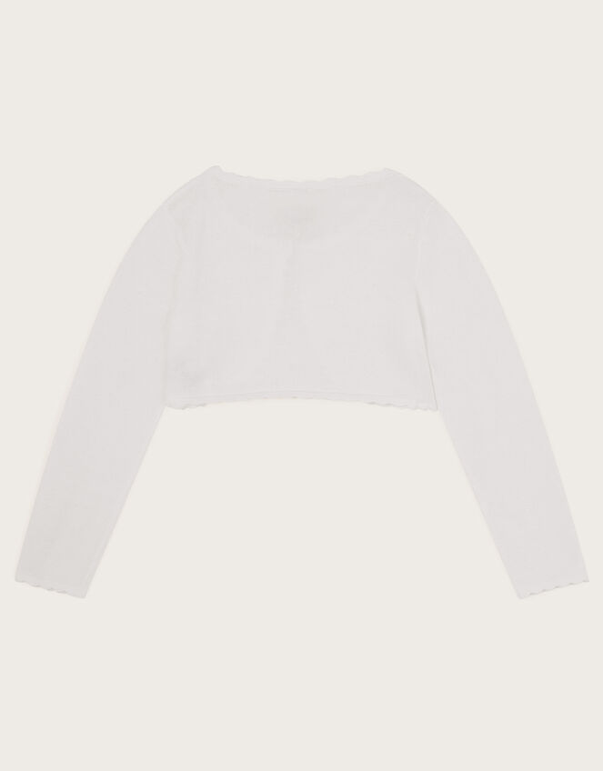 Niamh Glitter Cardigan, White (WHITE), large