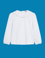 Trotters Lottie Jersey Top, White (WHITE), large