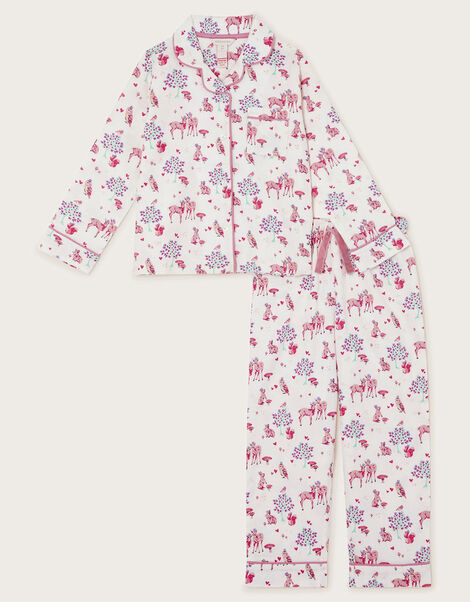 Woodland Flannel Pyjamas , Ivory (IVORY), large