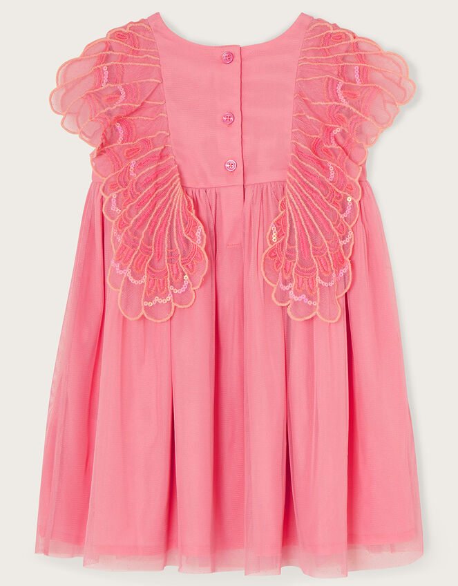 Baby Butterfly Sleeve Dress, Pink (PINK), large
