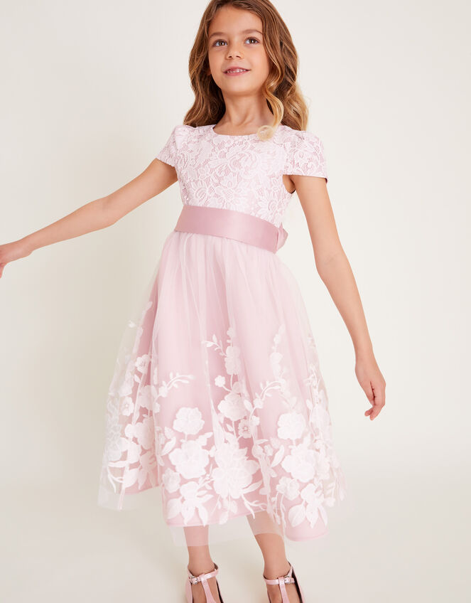 Sorcha Embroidered Lace Maxi Dress, Pink (DUSKY PINK), large