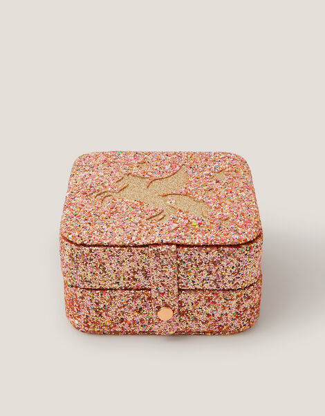 Glitter Unicorn Jewellery Box, , large