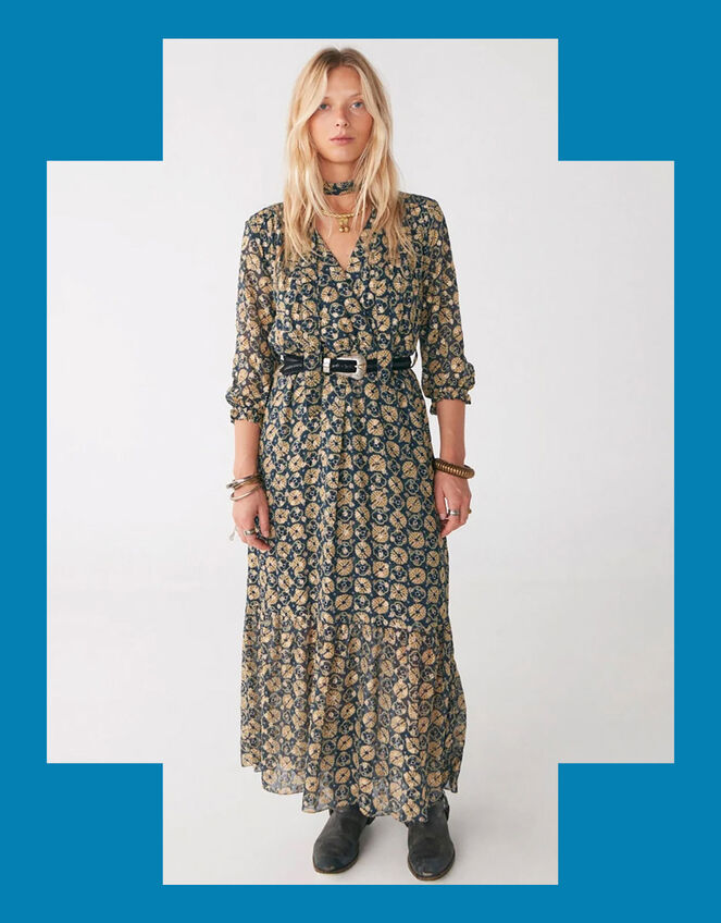 Maison Hotel Elisabeth Dress, Blue (BLUE), large