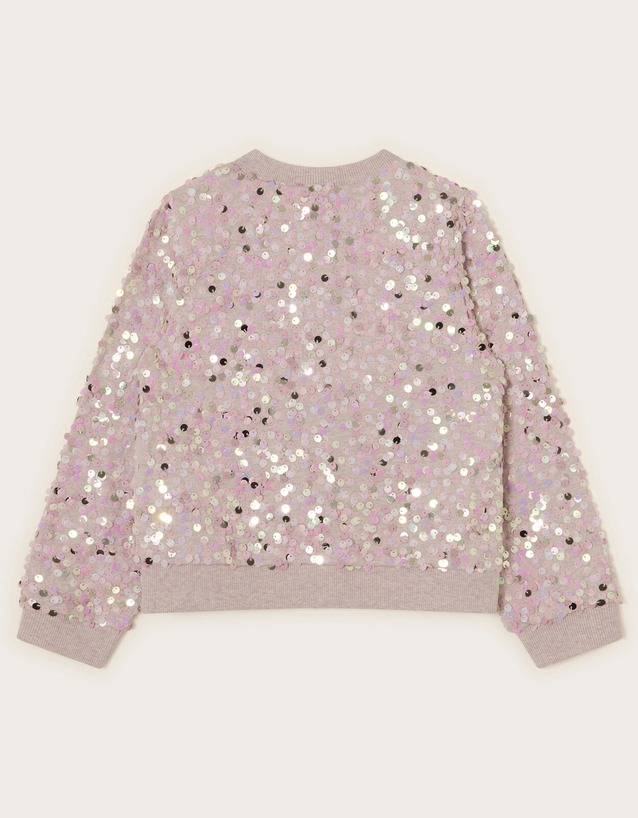 All Over Sequin Bomber Jacket Purple