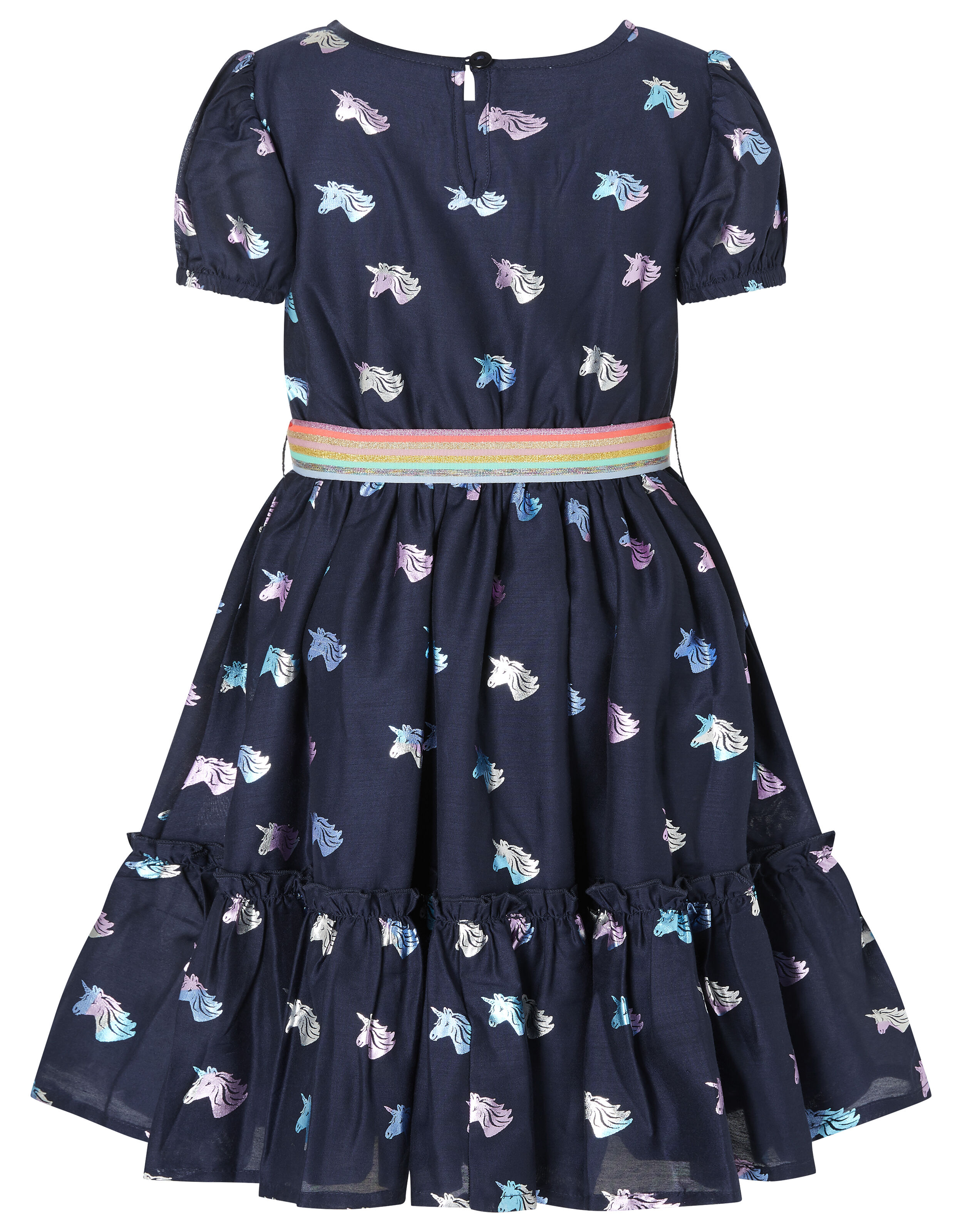Unicorn and Rainbow Dress Blue
