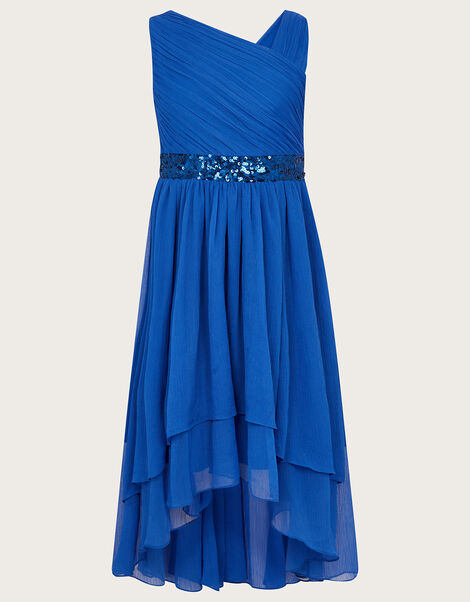 Abigail One-Shoulder Prom Dress, Blue (BLUE), large