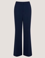 Erin Flared Trousers, Blue (NAVY), large