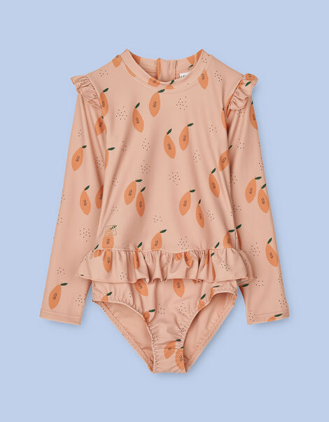 Liewood Sille Print Swim Jumpsuit Orange, Orange (CORAL), large