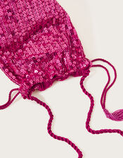 Sequin Pouch Bag, , large