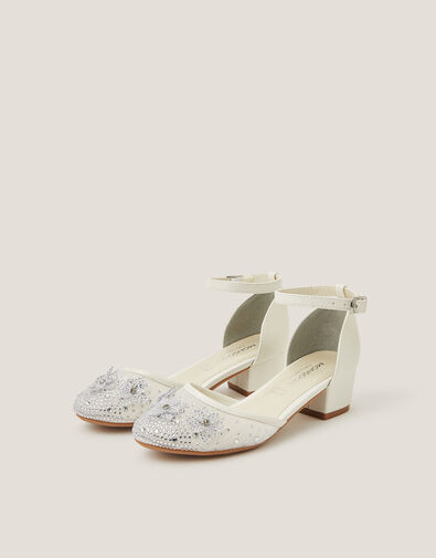 Diamant&eacute; Floral Closed Toe Heels, Ivory (IVORY), large