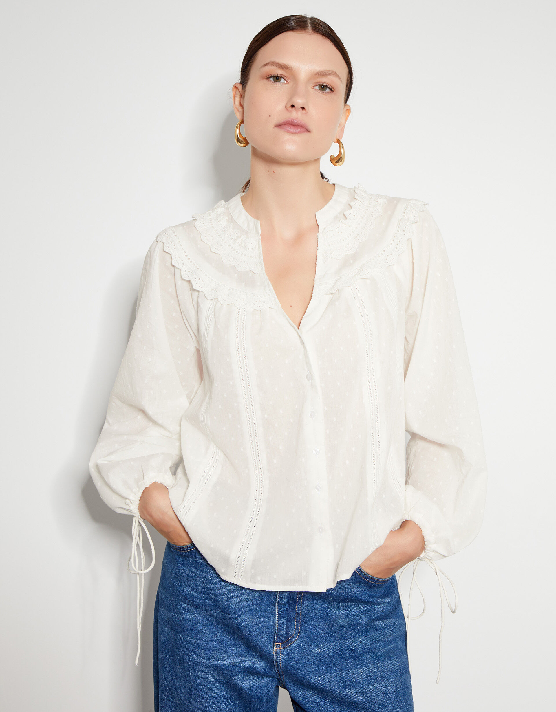 Ivory dressy tops outlet
