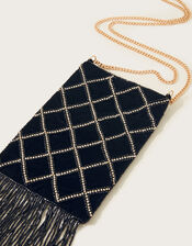 Fringe Phone Cross-Body Bag, , large