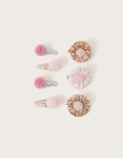 Party Sparkle Hairclips 7 Pack, , large