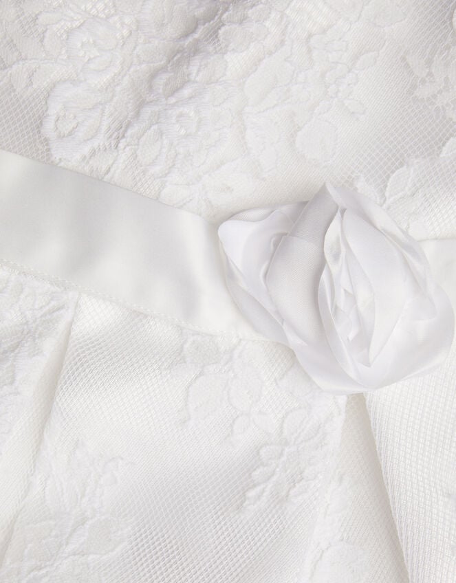 Lola Lace Communion Dress, White (WHITE), large