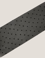 Semi Sheer Polka Dot Tights, Black (BLACK), large