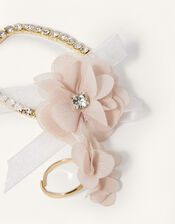 Diamante Flower Bracelet and Ring Set, , large