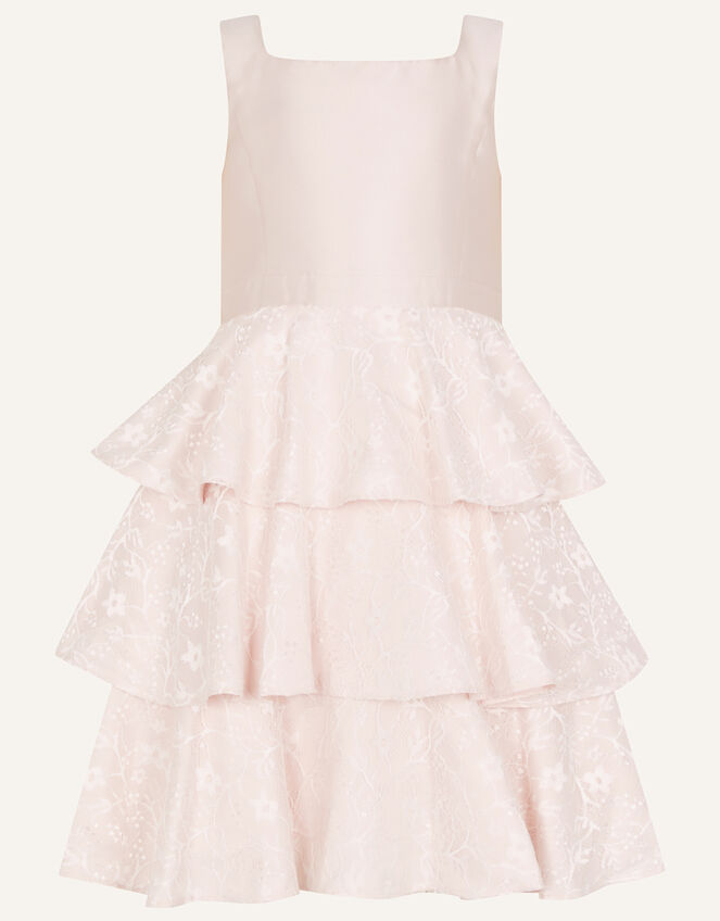 Zinnia Tiered Ruffle Dress, Pink (PINK), large