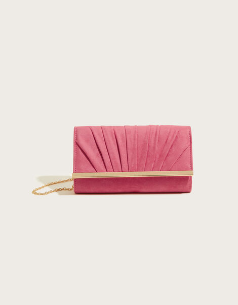 Pleated Occasion Clutch Bag, , large