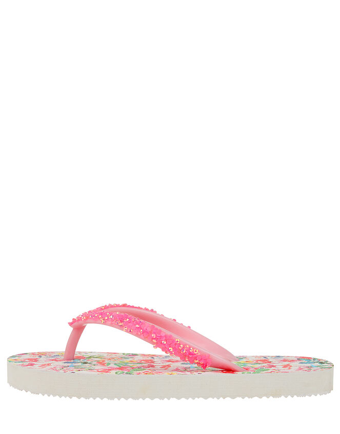 Floella Flamingo Flip Flops, Pink (PINK), large