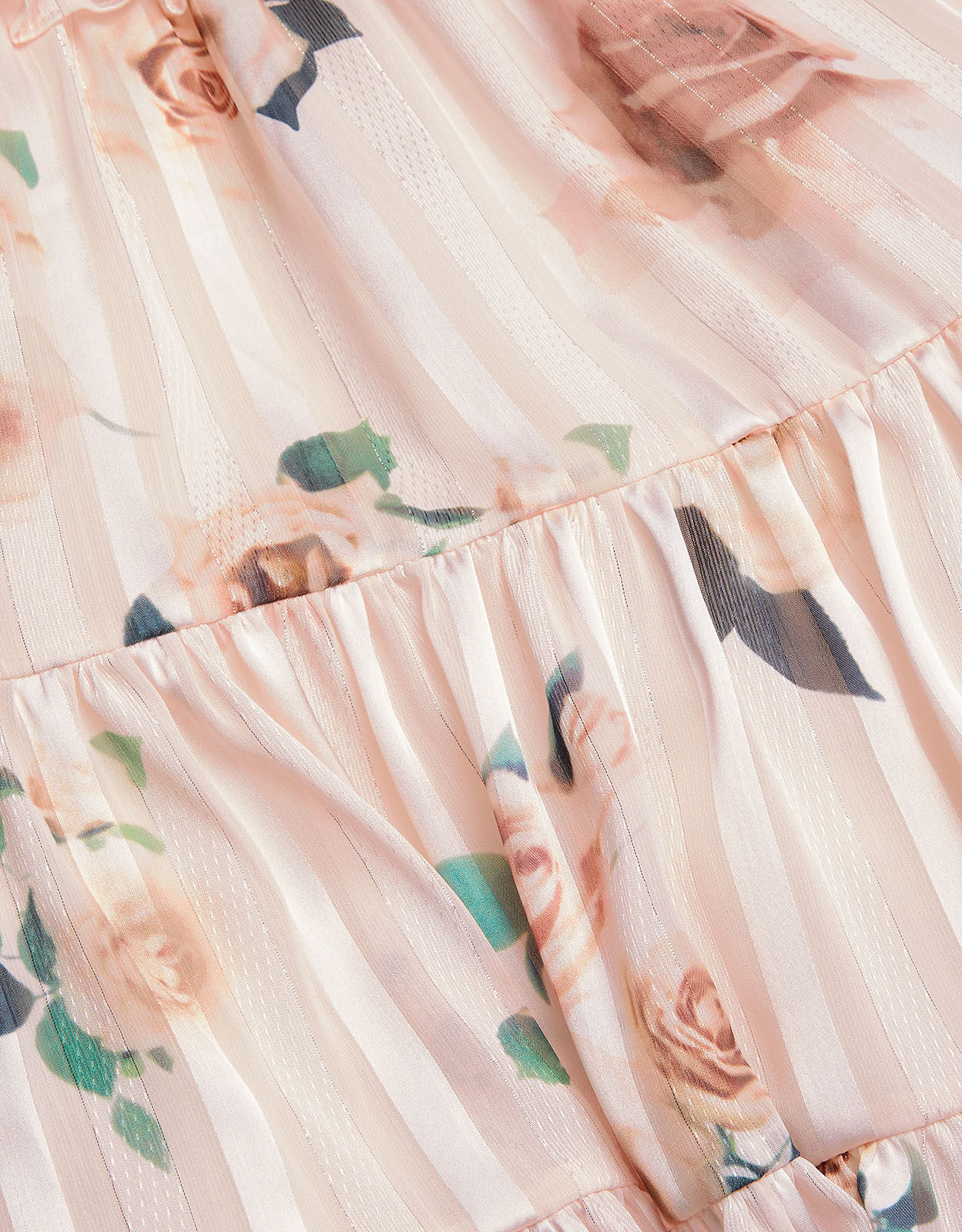 Satin Floral Maxi Dress Pink | Girls 