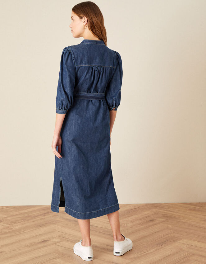 Diya Denim Shirt Dress, Blue (DENIM BLUE), large