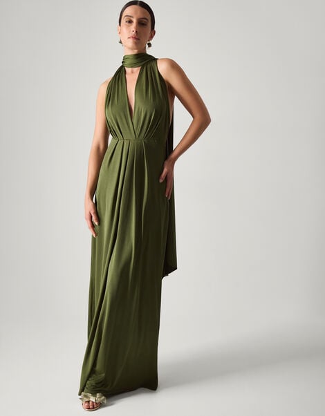 Thea Multiway Bridesmaid Dress, Green (OLIVE), large