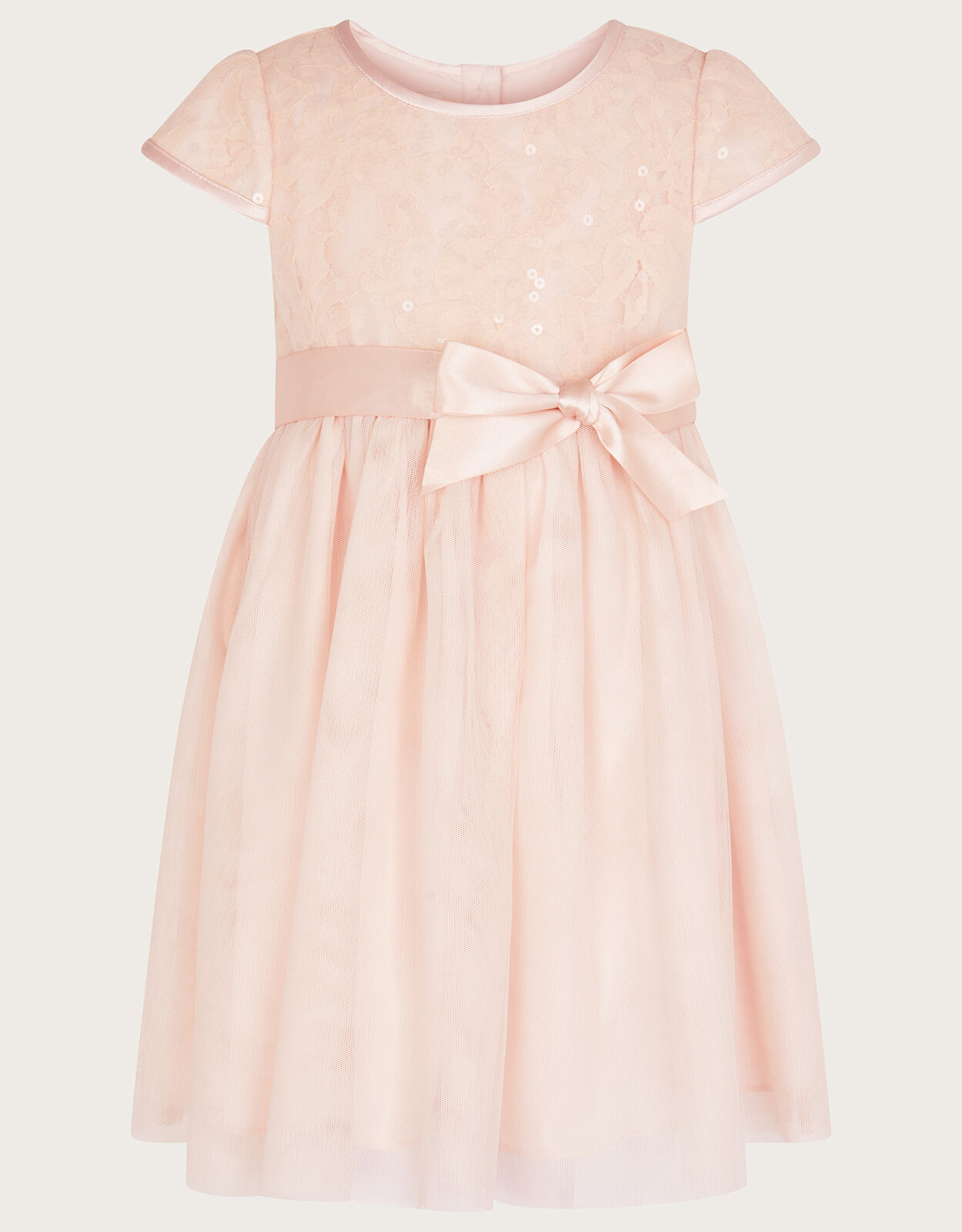 Baby Truth Sequin Lace Dress Pink