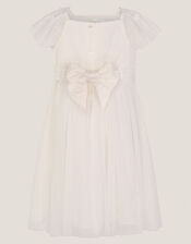 Baby Starla Lace Tulle Dress, Ivory (IVORY), large