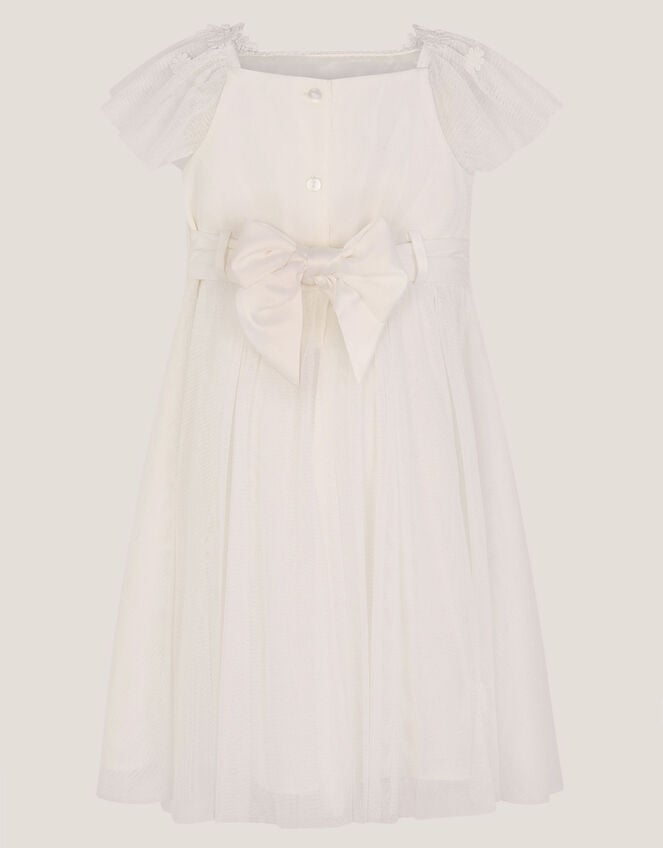 Baby Starla Lace Tulle Dress, Ivory (IVORY), large