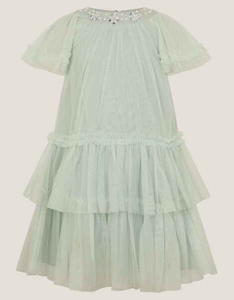 Anastasia Embellished Tulle Party Dress, Green (SAGE), large