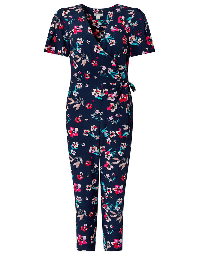 Maisy Floral Jumpsuit with LENZING™ ECOVERO™, Blue (NAVY), large