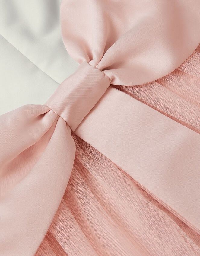 Satin Bridesmaid Dress, Pink (PINK), large