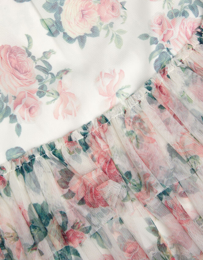 Alexandra Floral Ruffle Swing Dress, Multi (MULTI), large